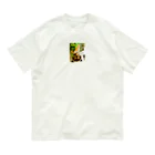 Mizuki・ASIA CATのコルク集め オーガニックコットンTシャツ