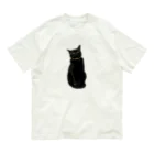 黒猫マメちゃんの魅惑ショップのリアル黒猫マメちゃんグッズ オーガニックコットンTシャツ