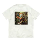 AQUAMETAVERSEの恐竜に乗ってジヤングル探険　なでしこ1478 Organic Cotton T-Shirt