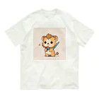 ganeshaの可愛いライオンとおもちゃのペン Organic Cotton T-Shirt