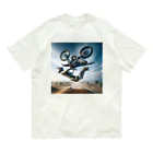 Bikers' Galleryの迫力満点 フリースタイルモトクロス バックフリップ ポスター – エクストリームスポーツ アート Organic Cotton T-Shirt