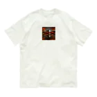 yohiti193の池に映る日本の歴史的建造物と紅葉 Organic Cotton T-Shirt