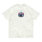 まんじゅ王国の【カンガルー×剣士】オーラン会得！ オーガニックコットンTシャツ