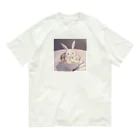 nakayan33のアイスカップうさ オーガニックコットンTシャツ