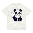 G-EICHISのかわいいパンダ＆キツネ オーガニックコットンTシャツ