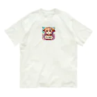 GDWEEDの犬 ワンコ カワイイ絵 オーガニックコットンTシャツ