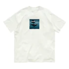 tozaki5573のクジラの親子 オーガニックコットンTシャツ