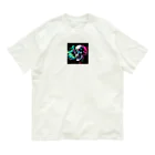 cocoraion1524のスカル オーガニックコットンTシャツ