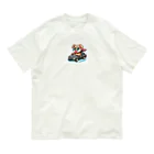 namidamakiのドライブ犬 オーガニックコットンTシャツ