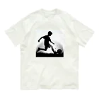 foot8のサッカー少年２ オーガニックコットンTシャツ