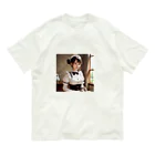 オリジナルグッズショップ KIJITORAのメイドさん Organic Cotton T-Shirt