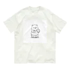 ganeshaのかわいいクマ オーガニックコットンTシャツ