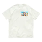 癒しの部屋🐾໒꒱の着ぐるみCat★ オーガニックコットンTシャツ