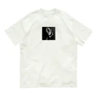 ＮＡＫＡＮＯのモノクロの美女 オーガニックコットンTシャツ