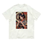 Omaniの浮世絵風美女 オーガニックコットンTシャツ