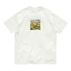 Rei_sellの駆けるキツネ オーガニックコットンTシャツ