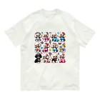 アニマルペイントの犬のグッズ Organic Cotton T-Shirt