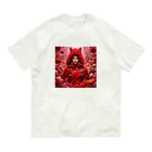 お花屋SUNのFlower R R H（フラワー・レッド ライディング フード） Organic Cotton T-Shirt