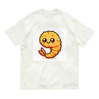 moka_mattarliのエビふりゃ〜くん オーガニックコットンTシャツ