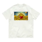 JoyfulMomentsCraftsの黄金とポテトのふちぼかしver. Organic Cotton T-Shirt