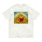 JoyfulMomentsCraftsの黄金とポテトのサイズ違いver オーガニックコットンTシャツ