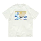 Apples_Orangesの富嶽三十六景 神奈川沖浪裏-Remix オーガニックコットンTシャツ