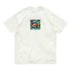 yukki1975のピクセルアートの5月 オーガニックコットンTシャツ