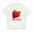 atelier_lapislazuliのI💛ICHIGO Organic Cotton T-Shirt