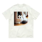 Hiro's Nyanderful Roomのかくれんぼにゃ Organic Cotton T-Shirt