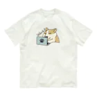 ぼわぼわのいぬ/ Bowa Bowa Doggoの働くコーギー/ Working Corgi オーガニックコットンTシャツ