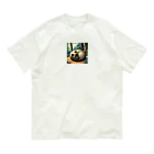 ソルブラインのシャムネコ「きょう」 유기농 코튼 티셔츠