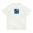 亀蘭タマムシの銀河鉄道の夜は、青空文庫で Organic Cotton T-Shirt