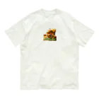 manaco-のハンバーガー 유기농 코튼 티셔츠