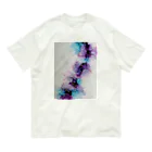 Ink-ArtのInk-Art 大理石風　紫 Organic Cotton T-Shirt