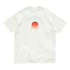 かわいいアートショップのトマト　慣用句　トマトが赤くなると医者が青くなる オーガニックコットンTシャツ