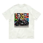 the blue seasonのストリートアートに映えるカスタムバイク Organic Cotton T-Shirt