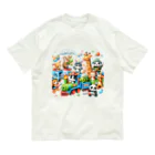 nail_aphroditeのあにまる消防隊 Organic Cotton T-Shirt