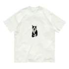 Aさん@😺里親募集中の白黒猫のあくび Organic Cotton T-Shirt