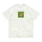 AI副業屋のショウのドット絵のコーギー オーガニックコットンTシャツ