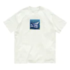 SUZURI56のドット絵ノコギリザメ オーガニックコットンTシャツ