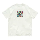 AIrunawayのFantastical　Chameleon オーガニックコットンTシャツ