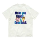 H&L_lab.のハピぞうくんとラキりんちゃん Organic Cotton T-Shirt
