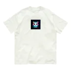 キャピキャピのネオン系の可愛い猫 Organic Cotton T-Shirt