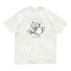 teruteQ chinchilla illustration suzuri店のゆるチンチラおじさん オーガニックコットンTシャツ