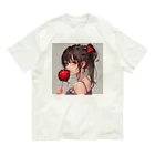 AQUAMETAVERSEのリンゴ飴娘　Tomoe bb 2712 Organic Cotton T-Shirt