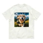 ちゃび助のメガネ犬【山犬】 オーガニックコットンTシャツ