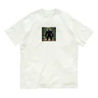 sunday_sataurday_freedayの好戦的なゴリラ オーガニックコットンTシャツ