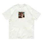 kurotosのくしゃみをしている猫 Organic Cotton T-Shirt