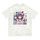 yos-1292583のねこニコばん Organic Cotton T-Shirt