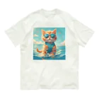 Ojisanlifeの海の子猫 オーガニックコットンTシャツ